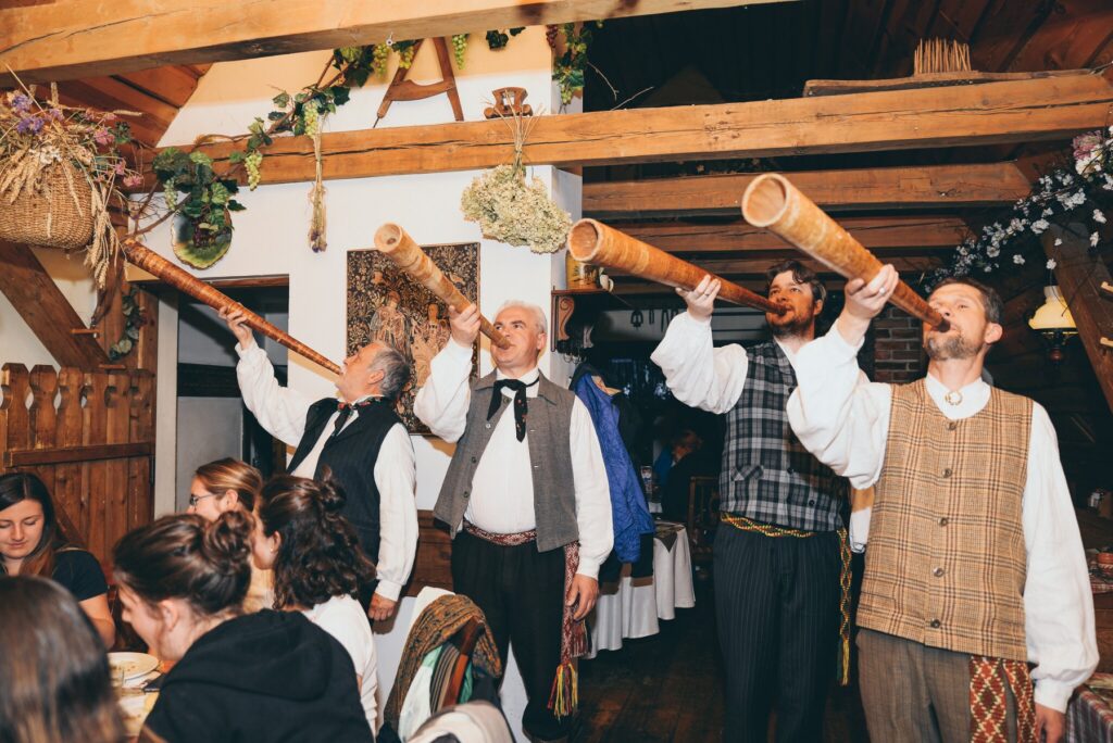 a band is playing music