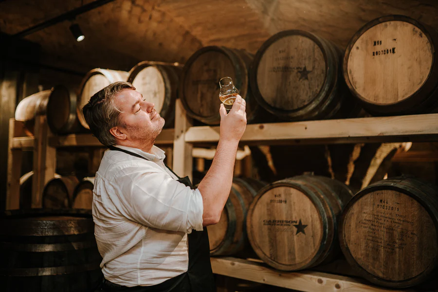 Tasting the premium beer